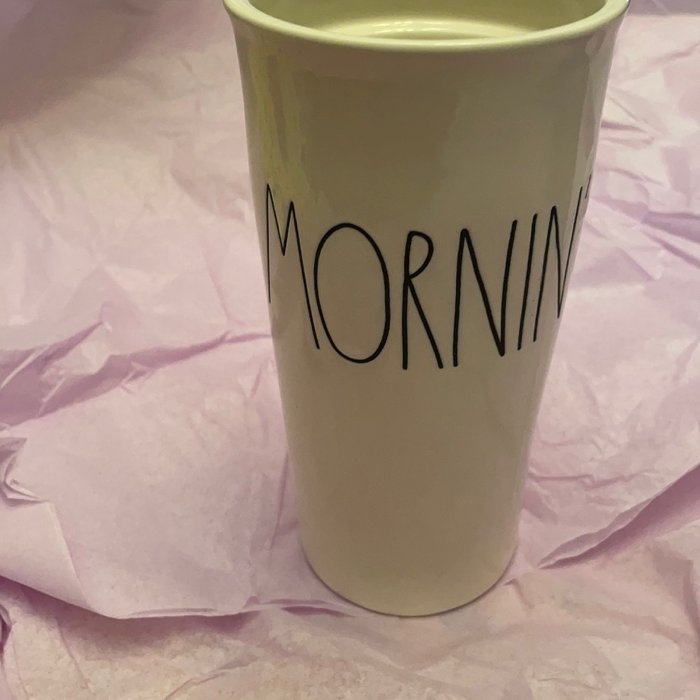 Rae Dunn Mornin Tumbler EUC